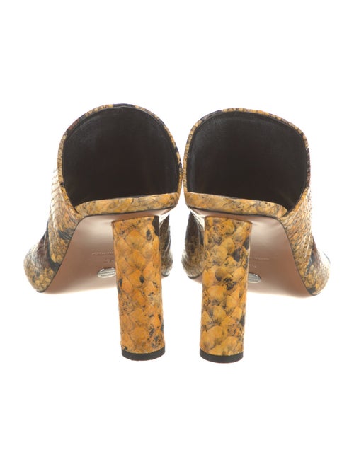 Proenza Schouler Embossed Leather Animal Print Slides