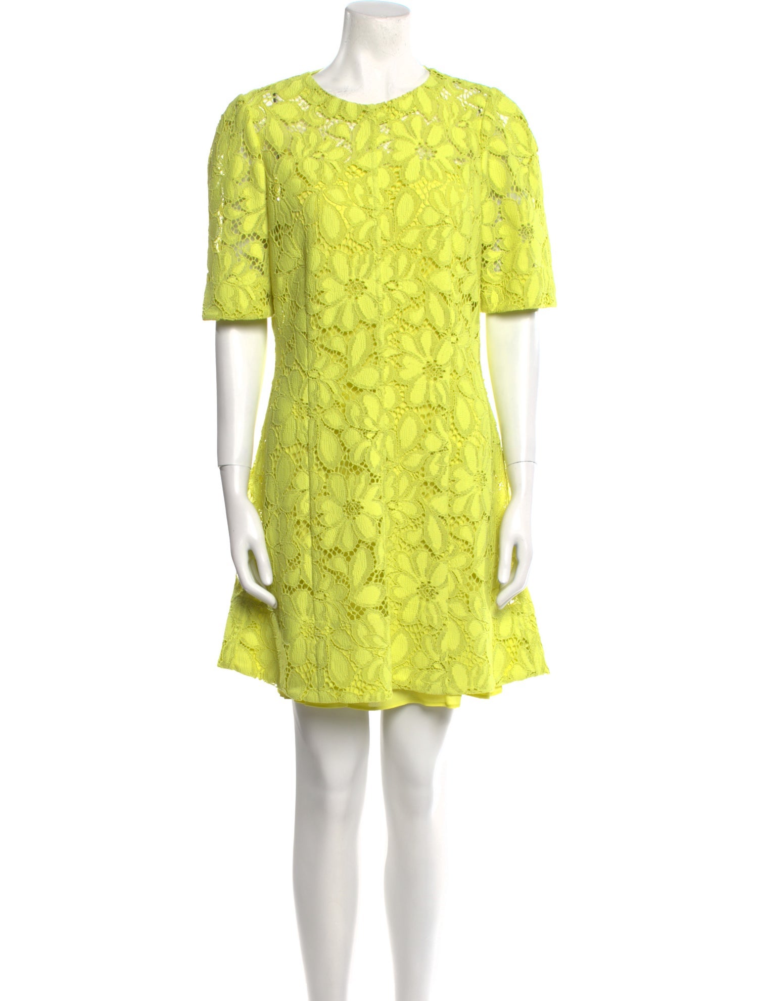 Proenza Schouler Lace Pattern Mini Dress