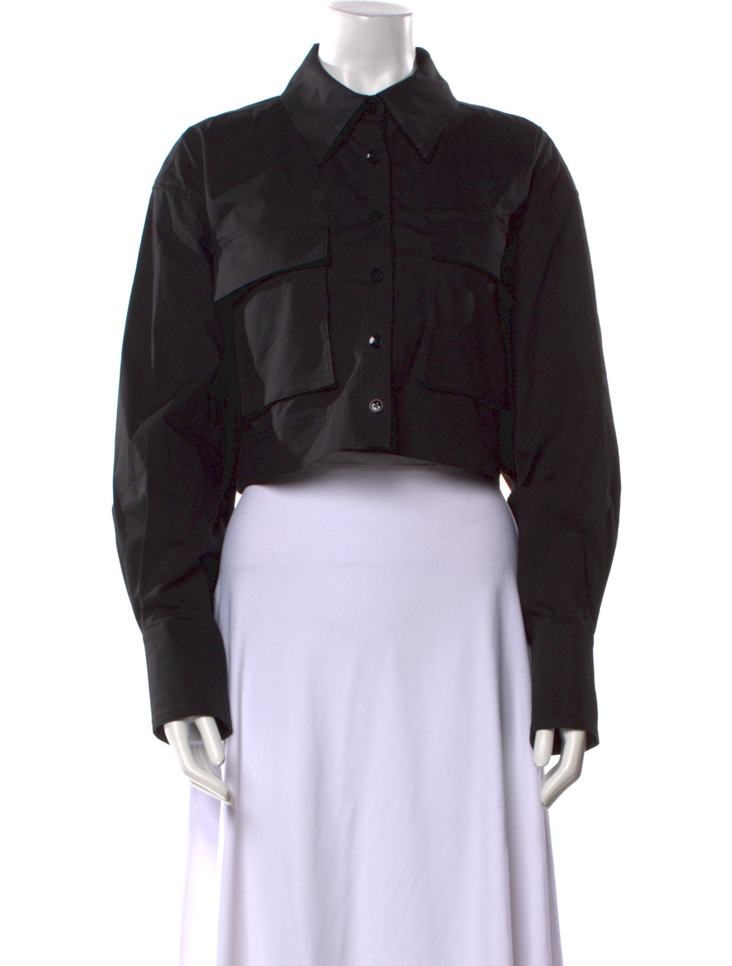 Proenza Schouler Long Sleeve Crop Top