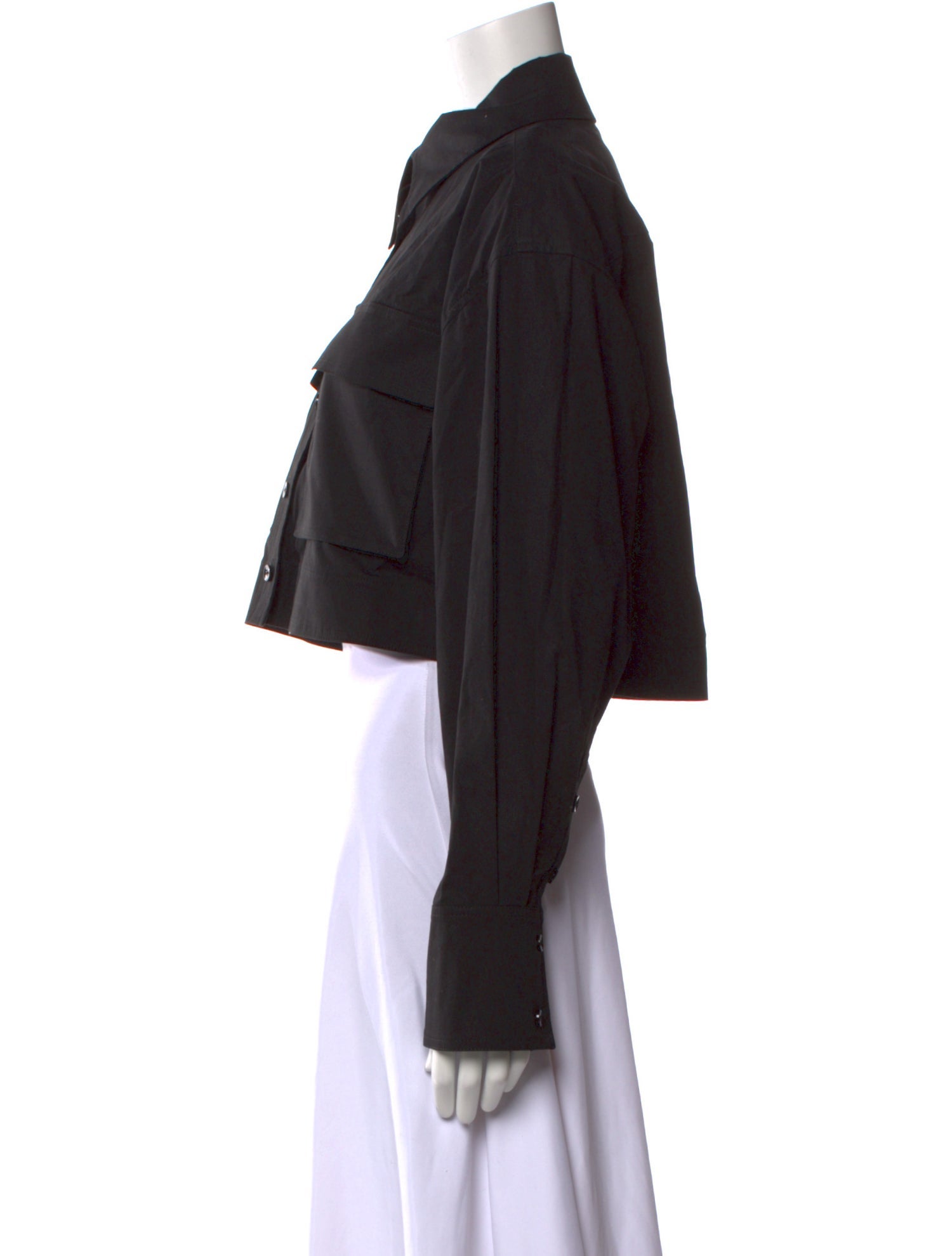 Proenza Schouler Long Sleeve Crop Top