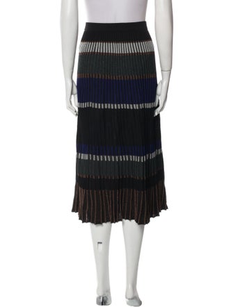Proenza Schouler Striped Midi Length Skirt