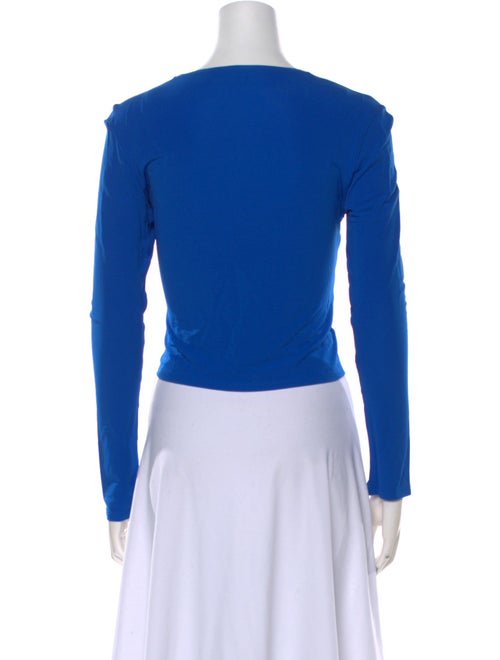 Proenza Schouler Crew Neck Long Sleeve Crop Top