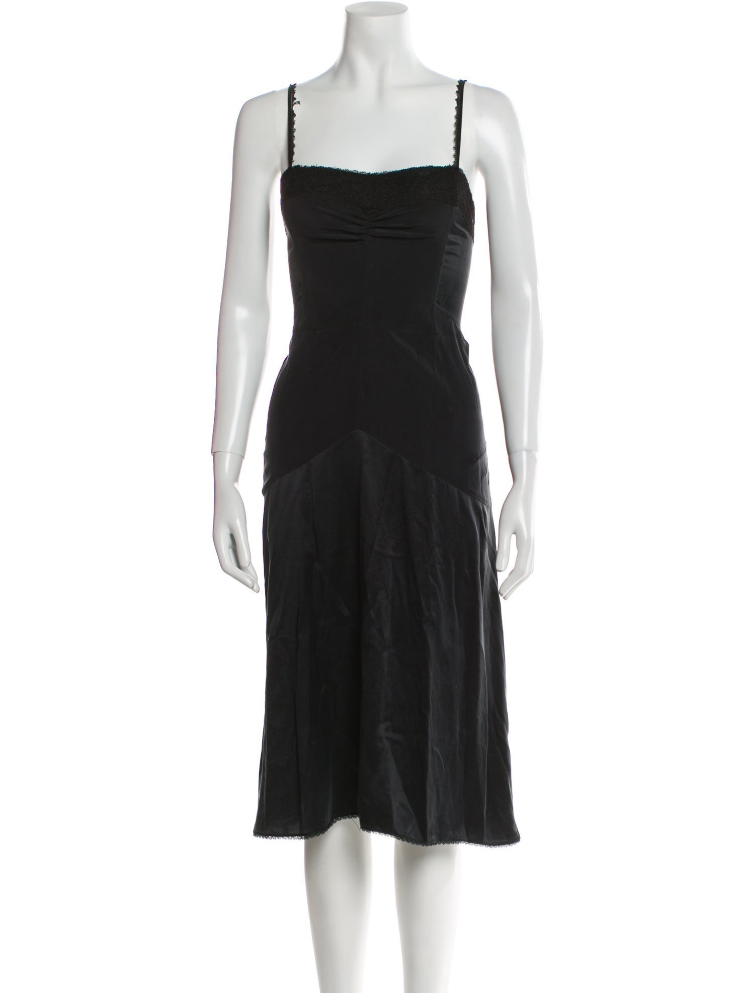 Proenza Schouler Square Neckline Midi Length Dress
