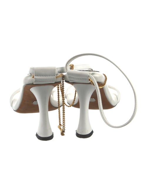 Proenza Schouler Leather Chain-Link Accents Sandals