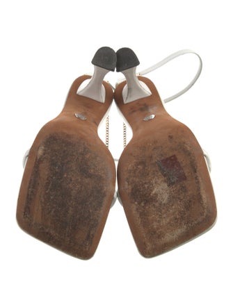 Proenza Schouler Leather Chain-Link Accents Sandals