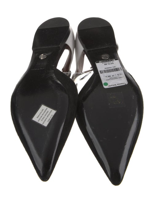 Proenza Schouler Suede Leather Trim Embellishment Slingback Flats