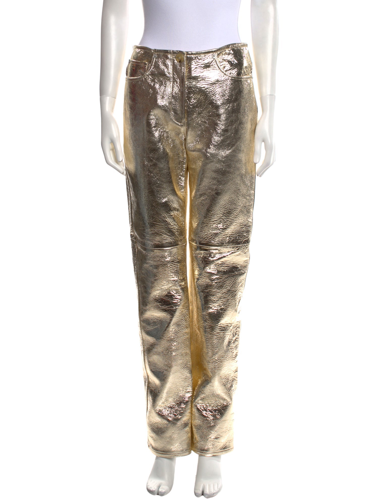 Proenza Schouler Leather Straight Leg Pants
