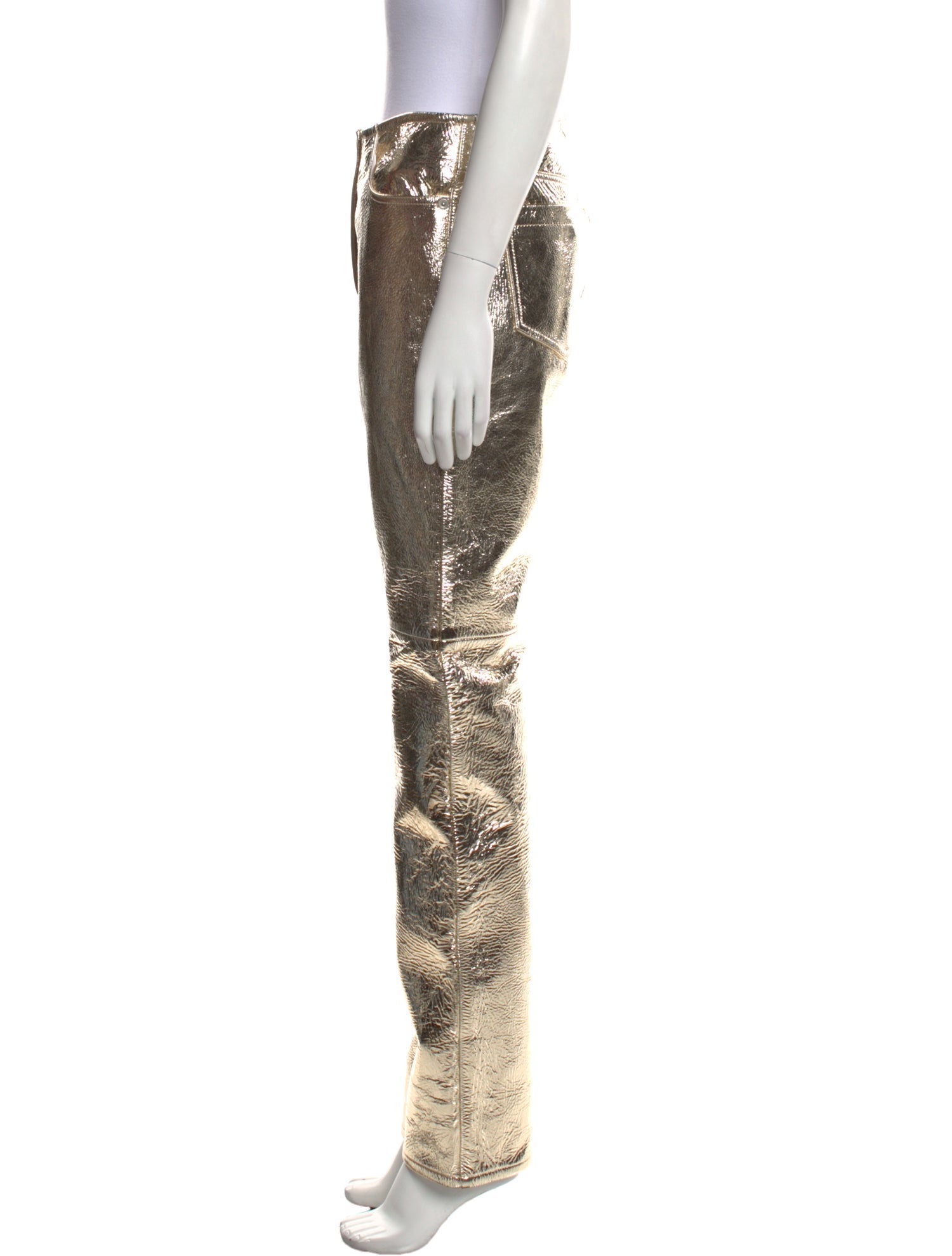 Proenza Schouler Leather Straight Leg Pants
