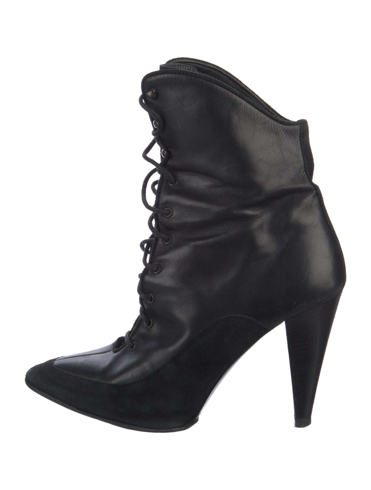 Proenza Schouler Leather Lace-Up Boots