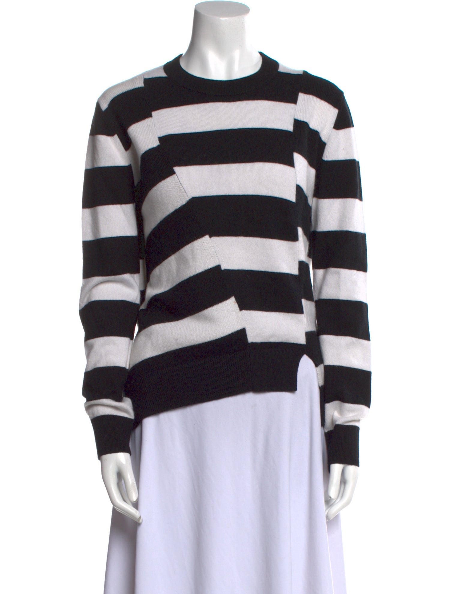 Proenza Schouler Striped Crew Neck Sweatshirt
