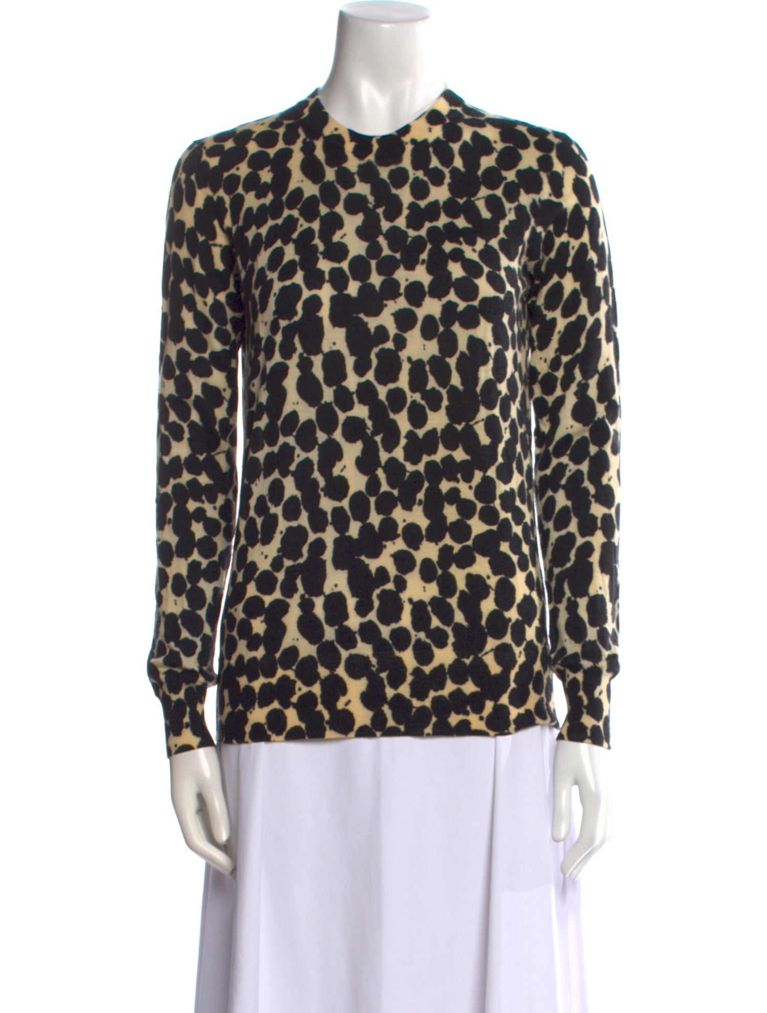 Proenza Schouler Merino Wool Animal Print Sweater