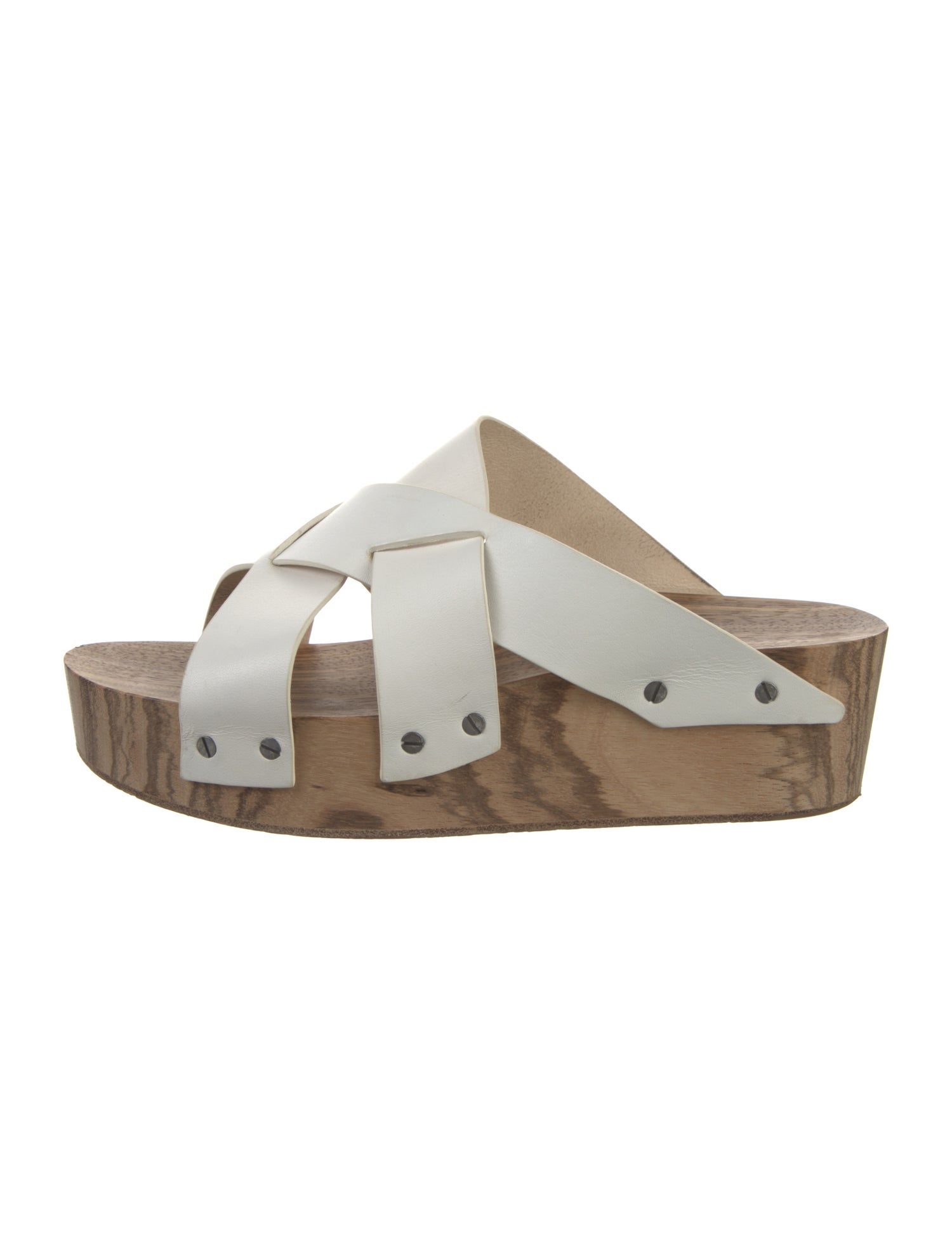 Proenza Schouler Leather Studded Accents Slingback Sandals