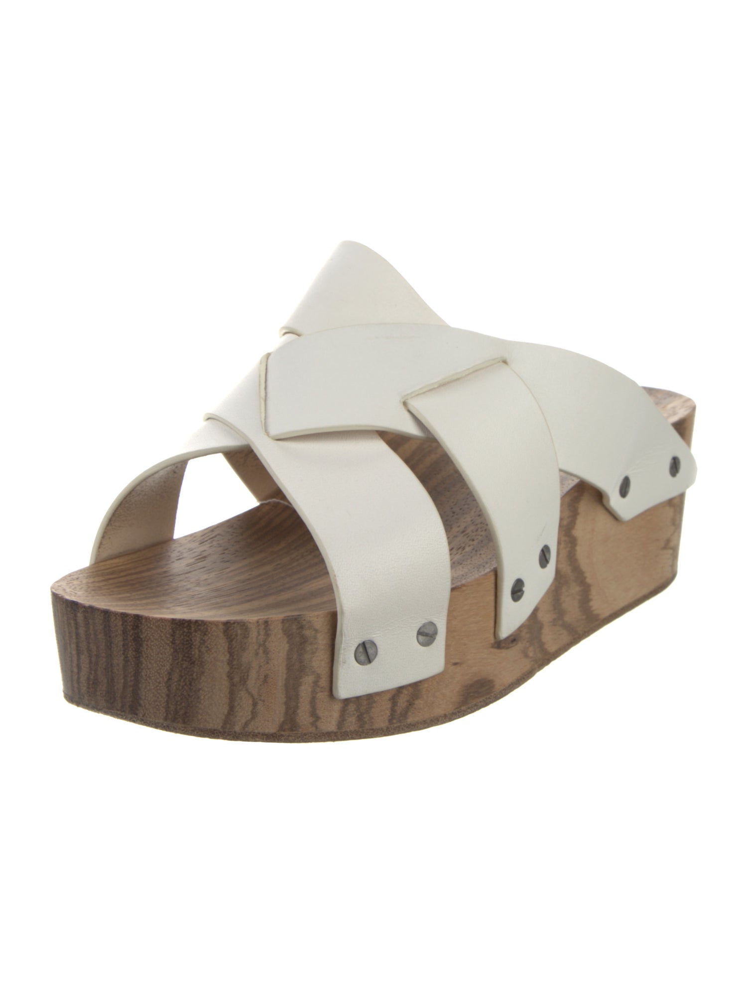 Proenza Schouler Leather Studded Accents Slingback Sandals