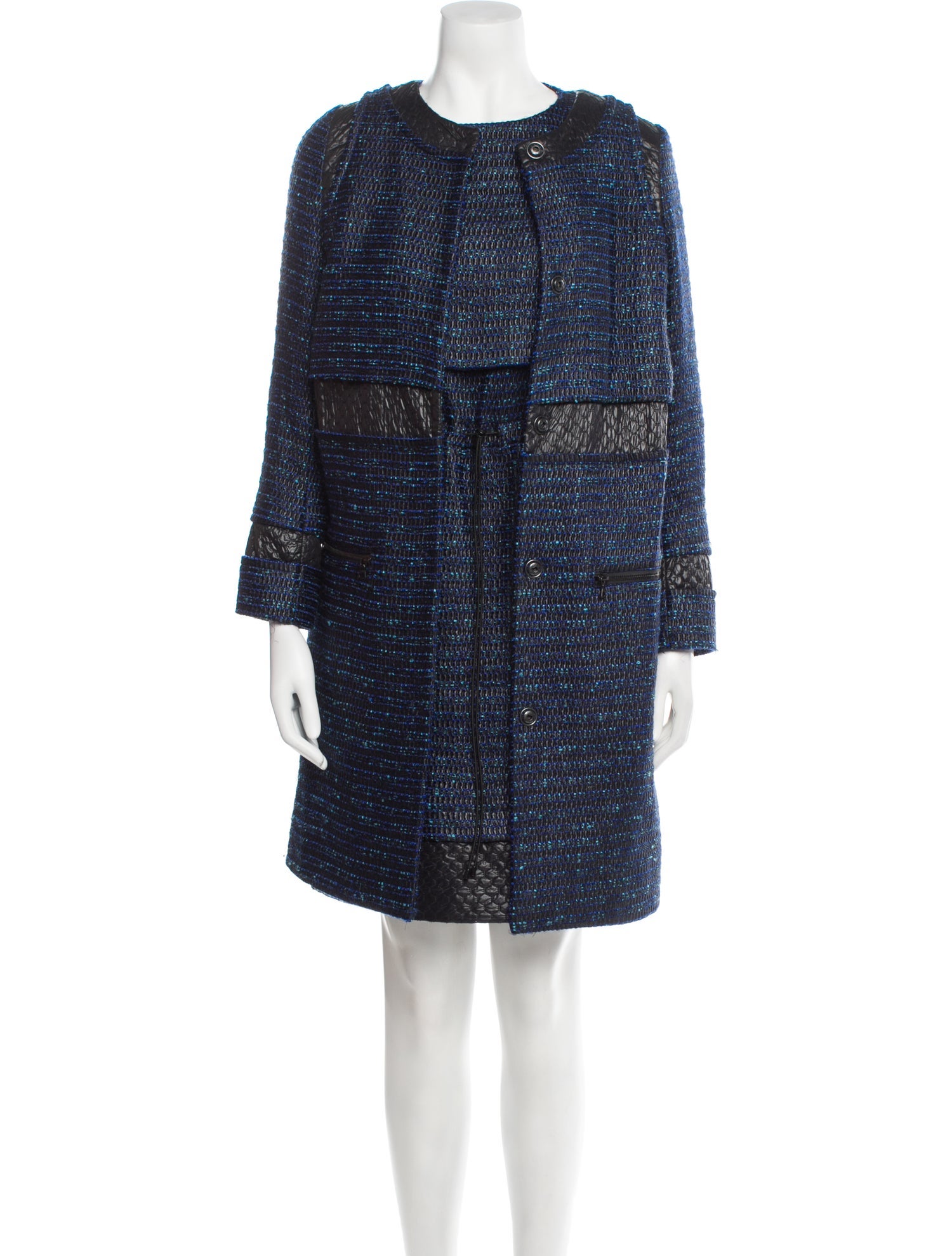 Proenza Schouler Tweed Pattern Dress Set