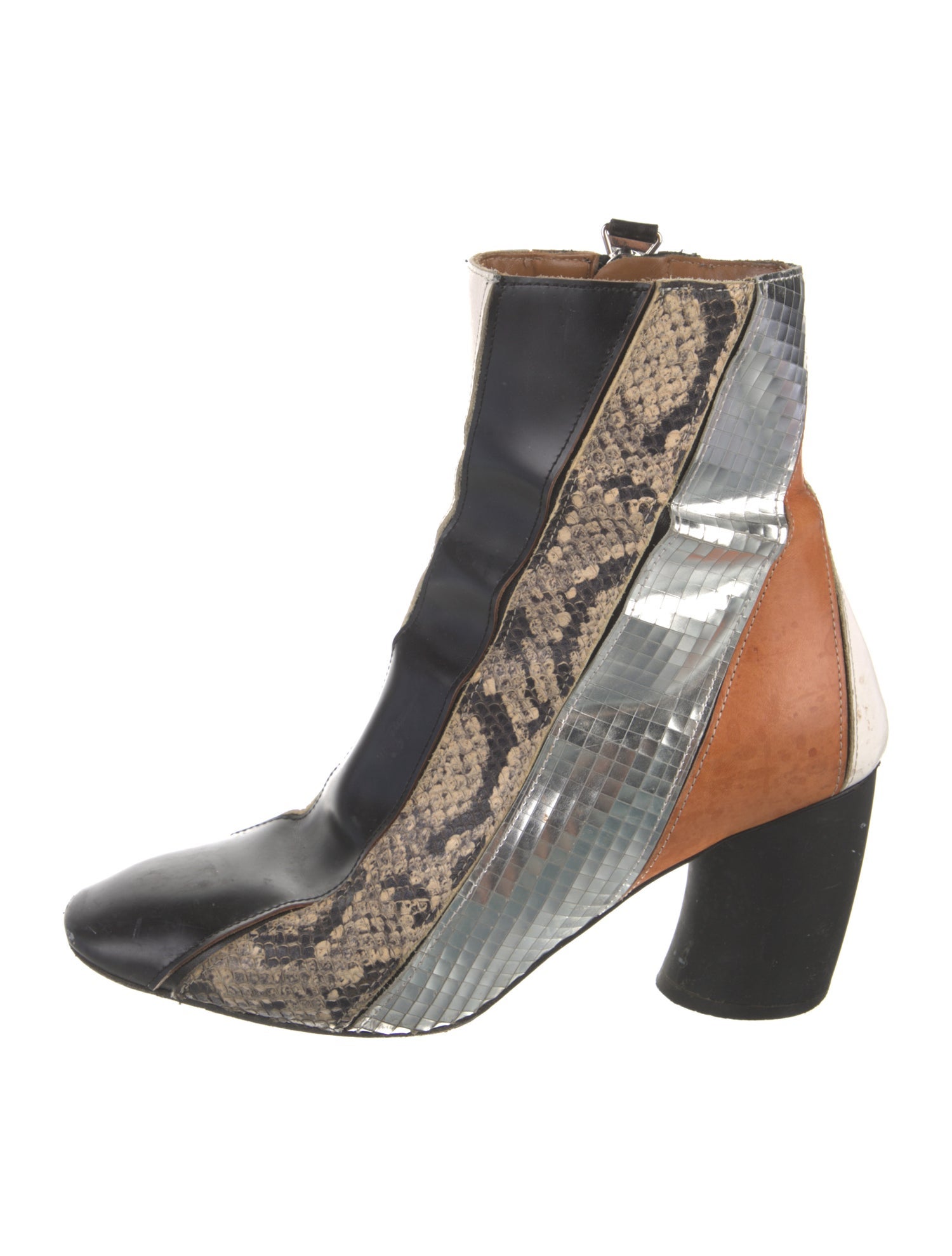 Proenza Schouler Leather Animal Print Boots