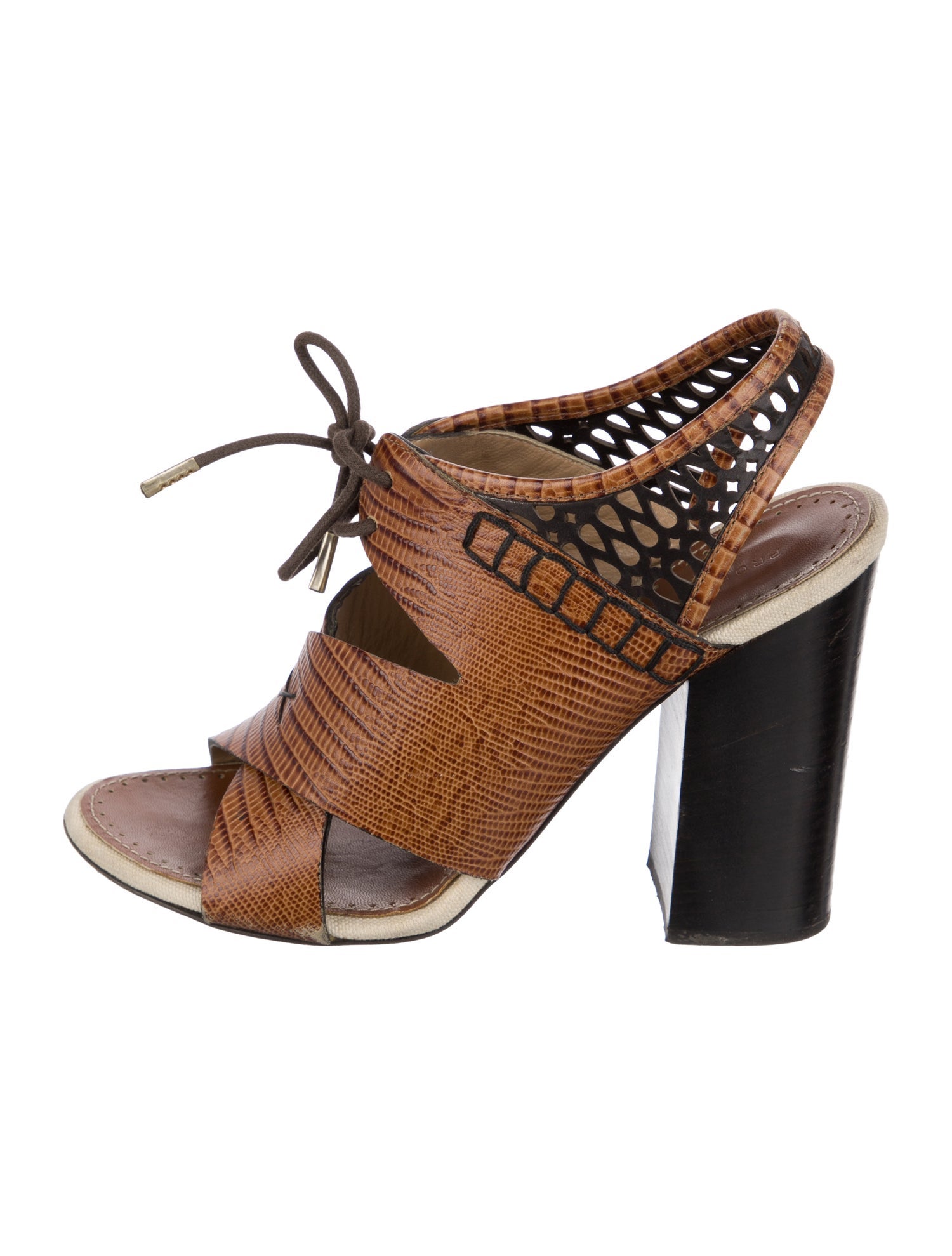 Proenza Schouler Leather Slingback Sandals