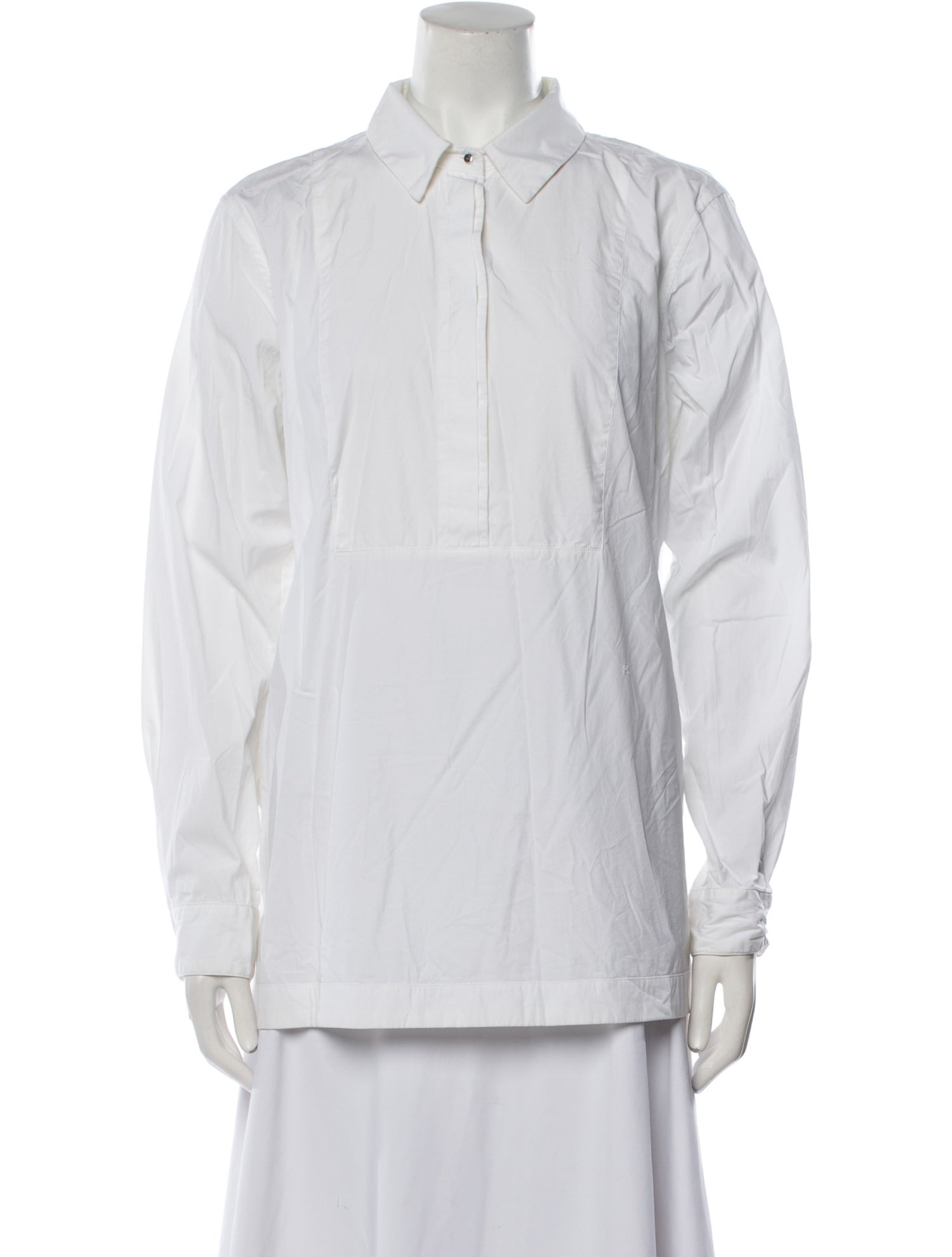 Proenza Schouler Long Sleeve Button-Up Top