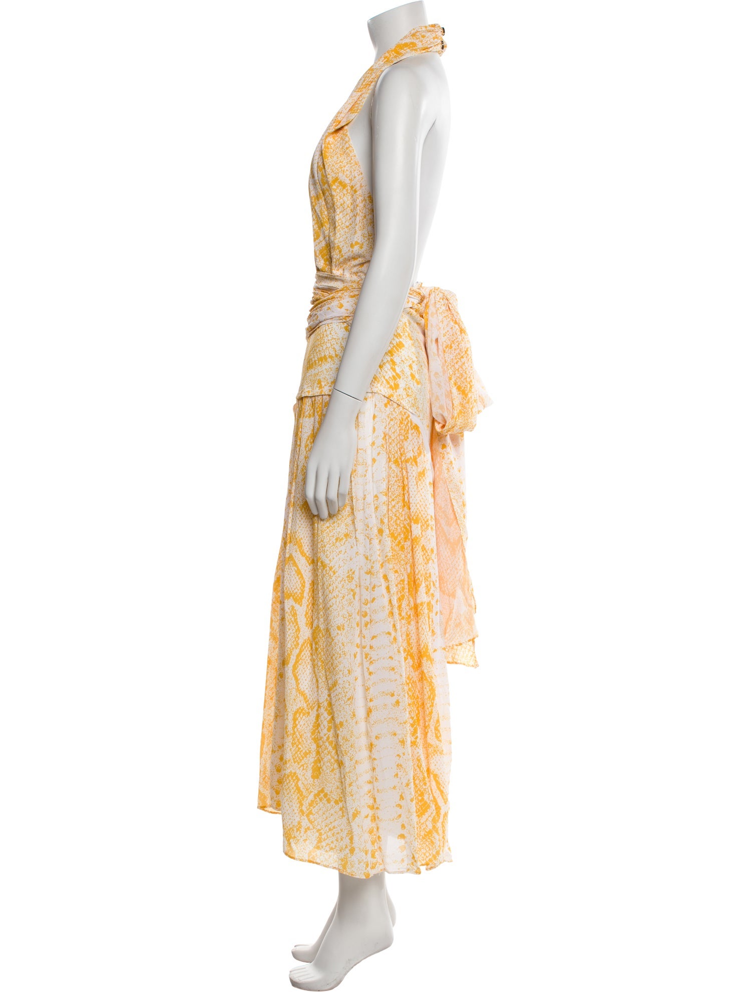 Proenza Schouler Animal Print Long Dress