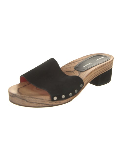 Proenza Schouler Suede Studded Accents Slides