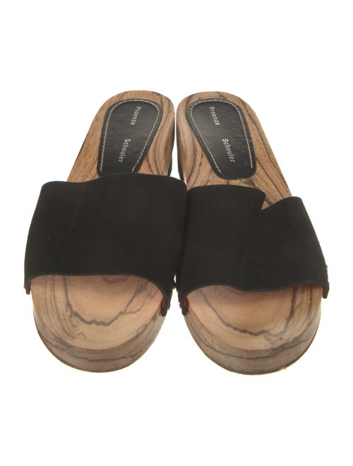 Proenza Schouler Suede Studded Accents Slides