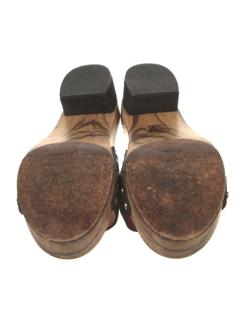 Proenza Schouler Suede Studded Accents Slides