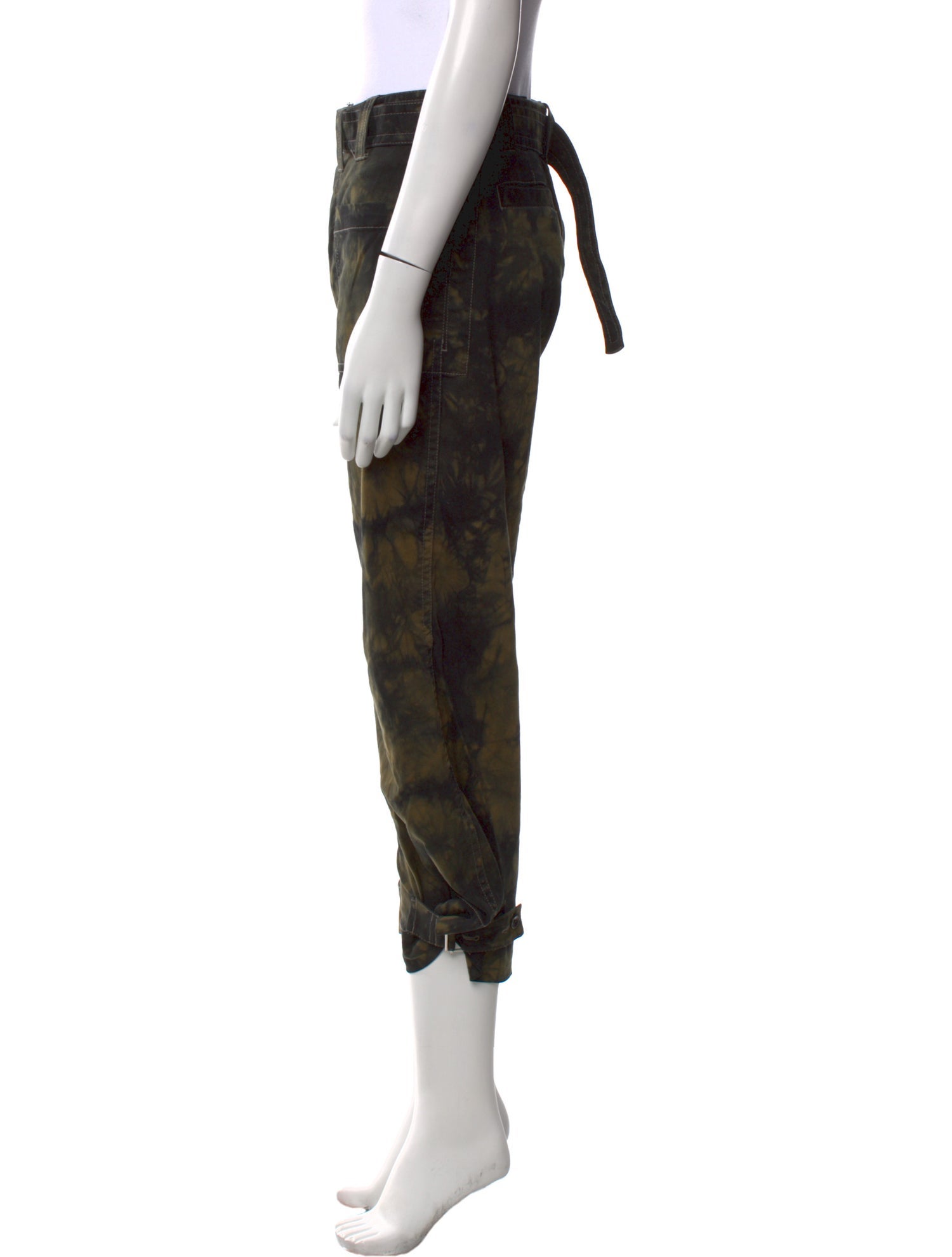 Proenza Schouler Tie-Dye Print Straight Leg Pants