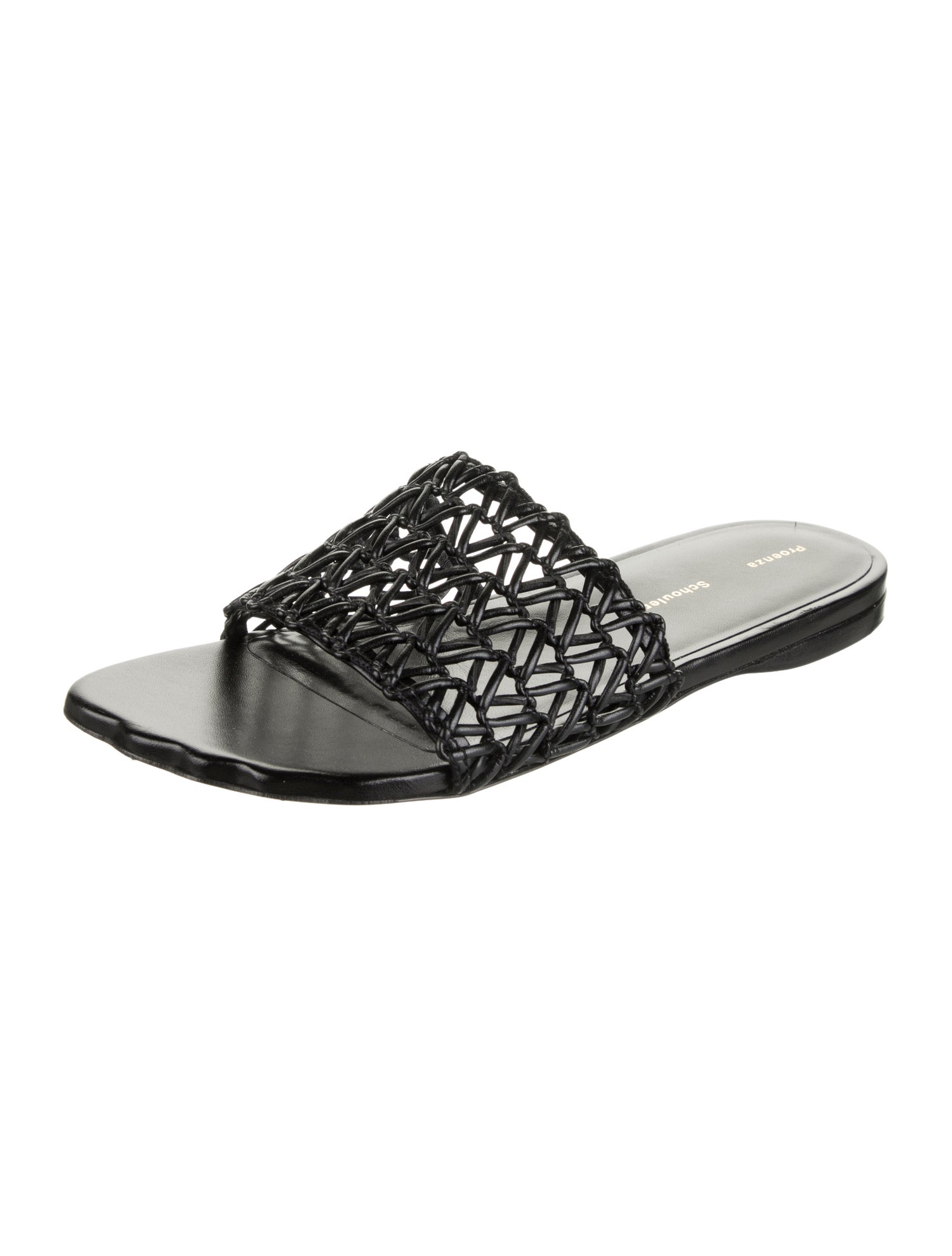 Proenza Schouler Leather Cutout Accent Slides
