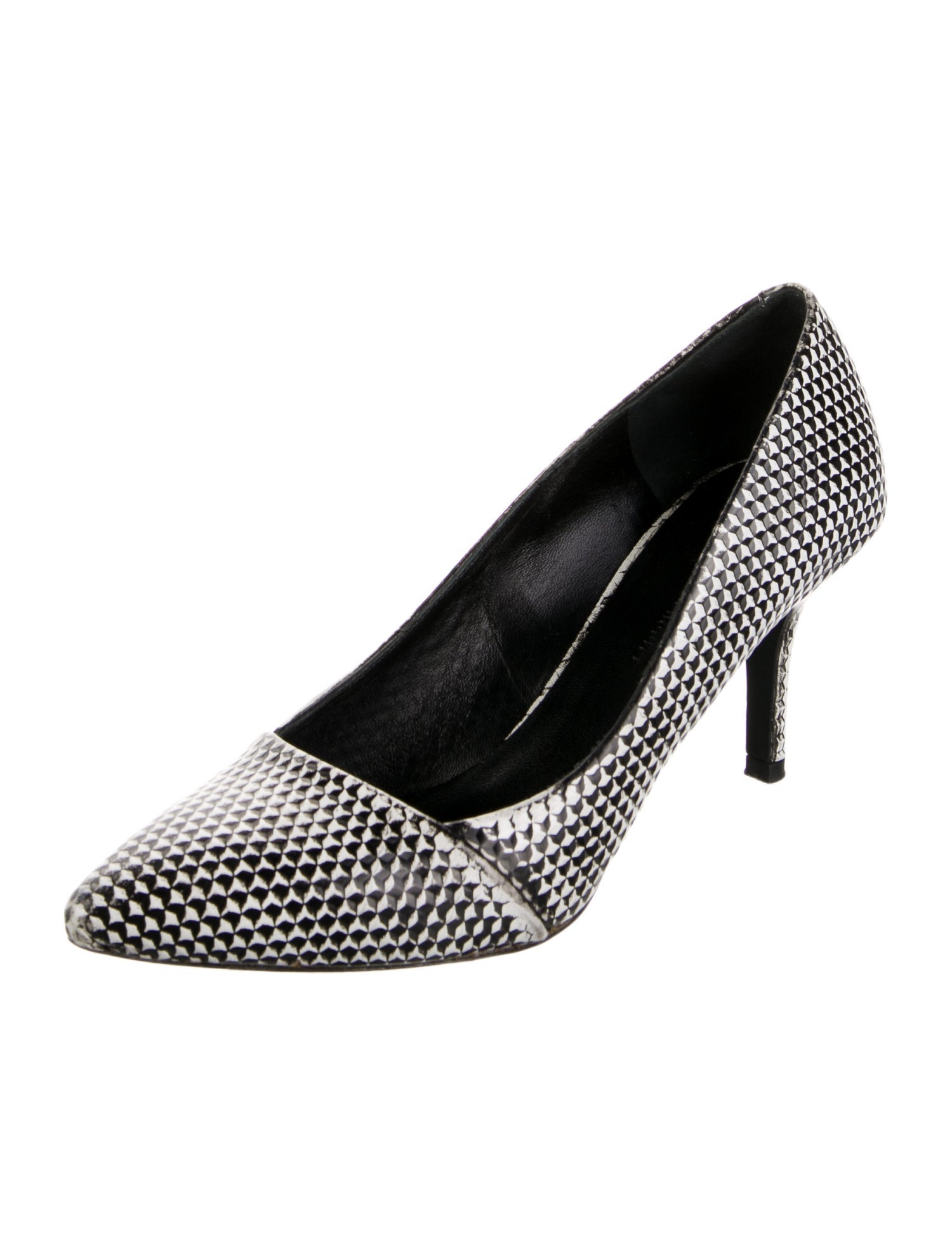 Proenza Schouler Leather Printed Pumps