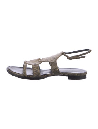 Proenza Schouler Snakeskin Gladiator Sandals