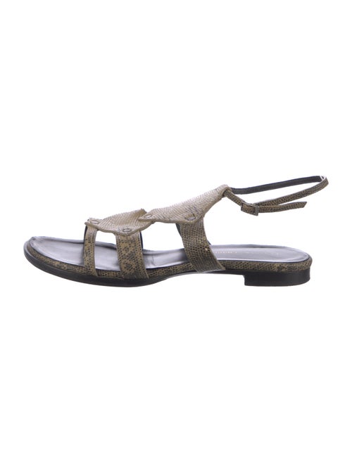 Proenza Schouler Snakeskin Gladiator Sandals