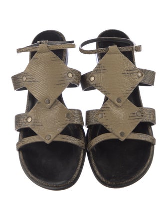 Proenza Schouler Snakeskin Gladiator Sandals