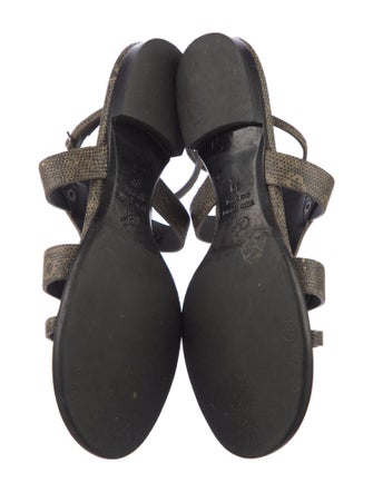 Proenza Schouler Snakeskin Gladiator Sandals