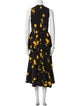 Proenza Schouler Tie-Dye Print Pleated Accents Skirt Set