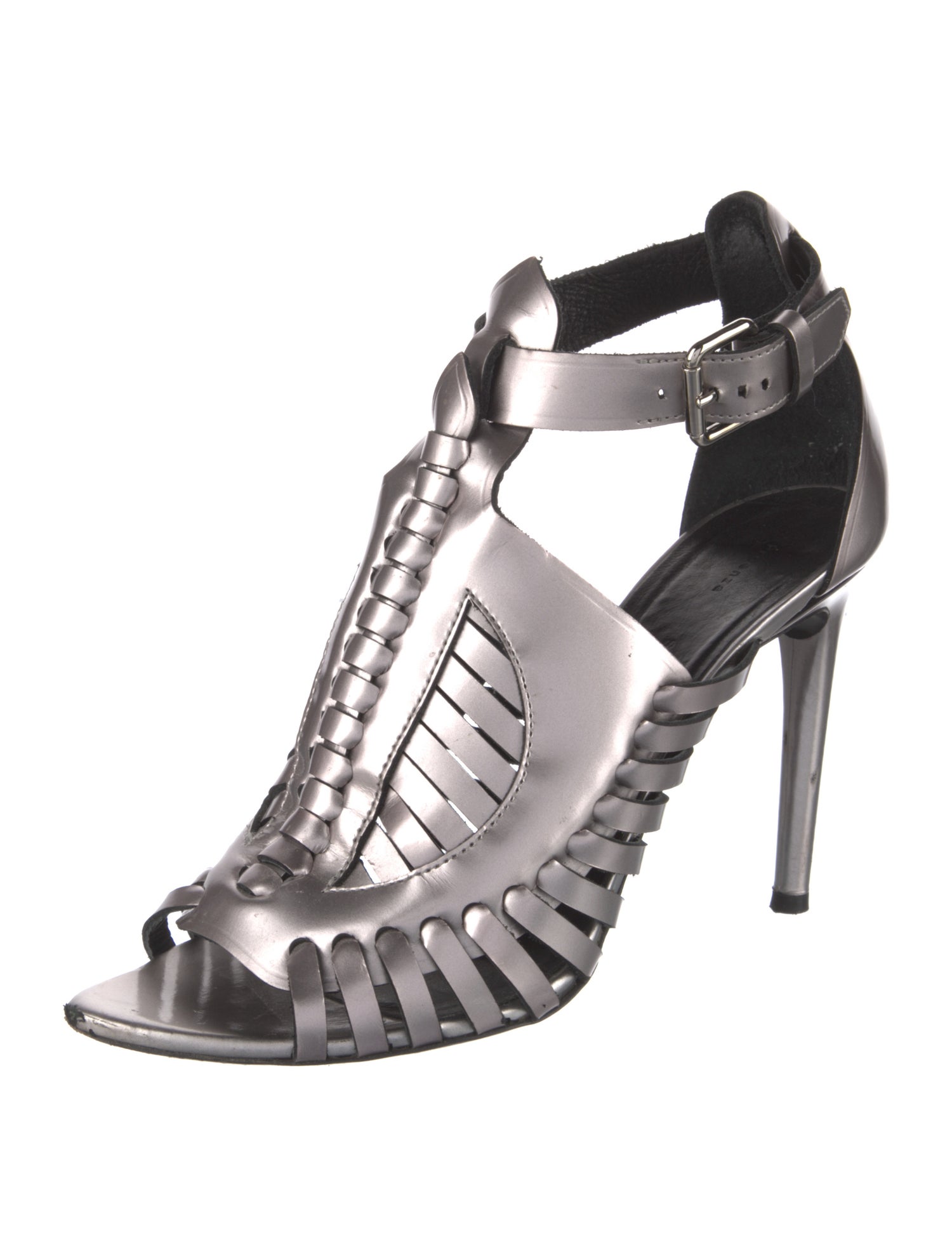 Proenza Schouler Leather T-Strap Sandals