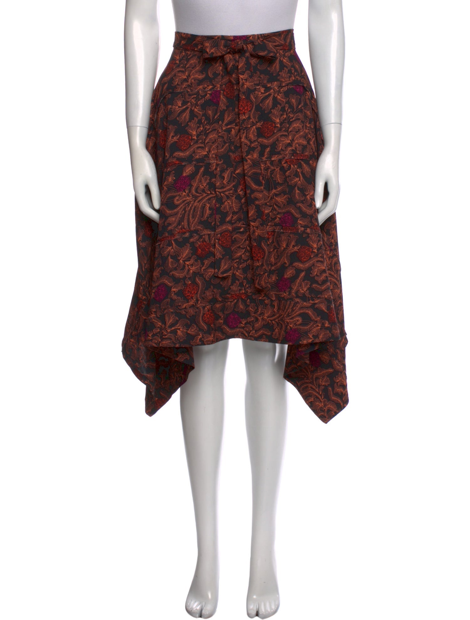 Proenza Schouler Floral Print Knee-Length Skirt