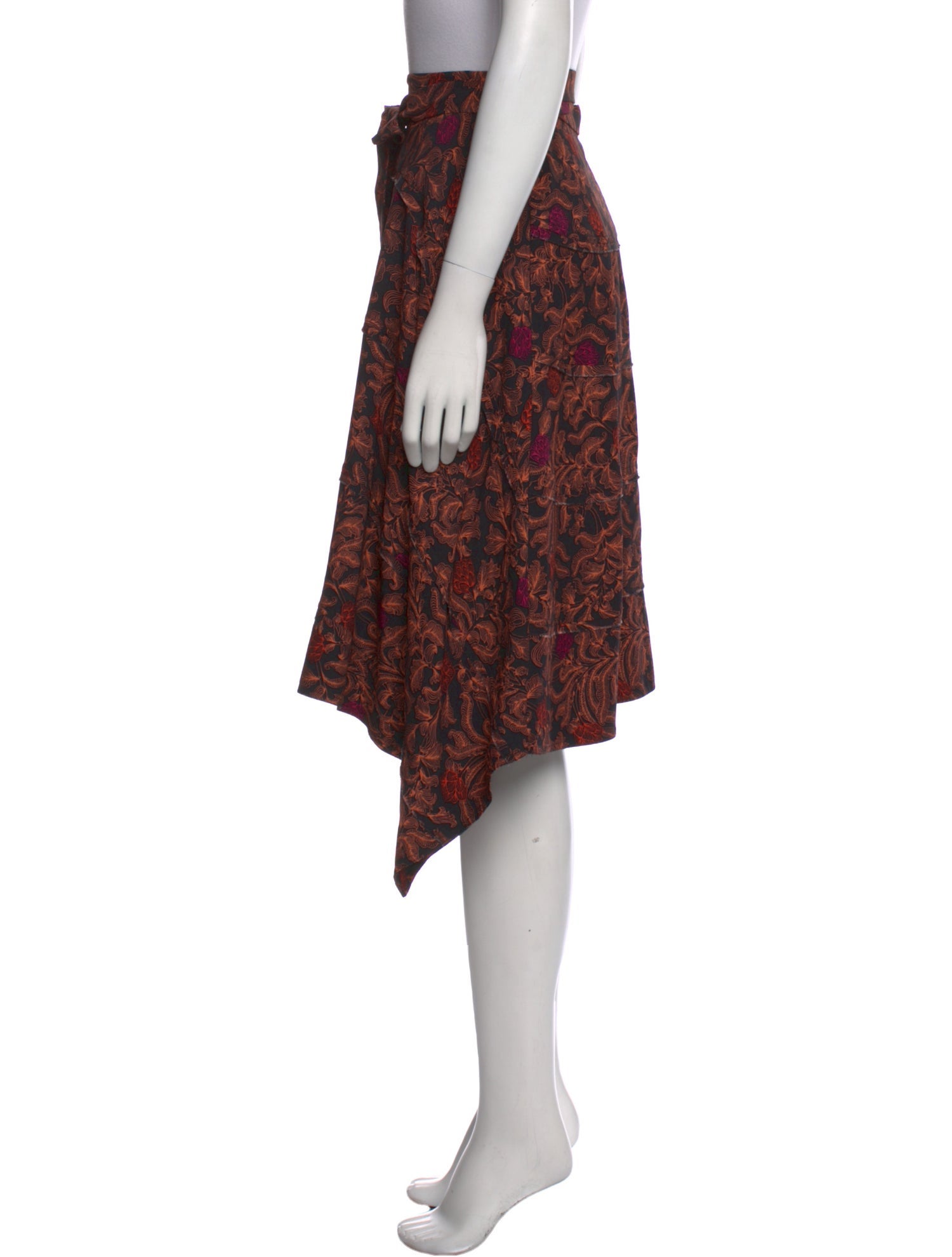 Proenza Schouler Floral Print Knee-Length Skirt