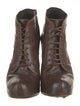 Proenza Schouler Leather Lace-Up Boots