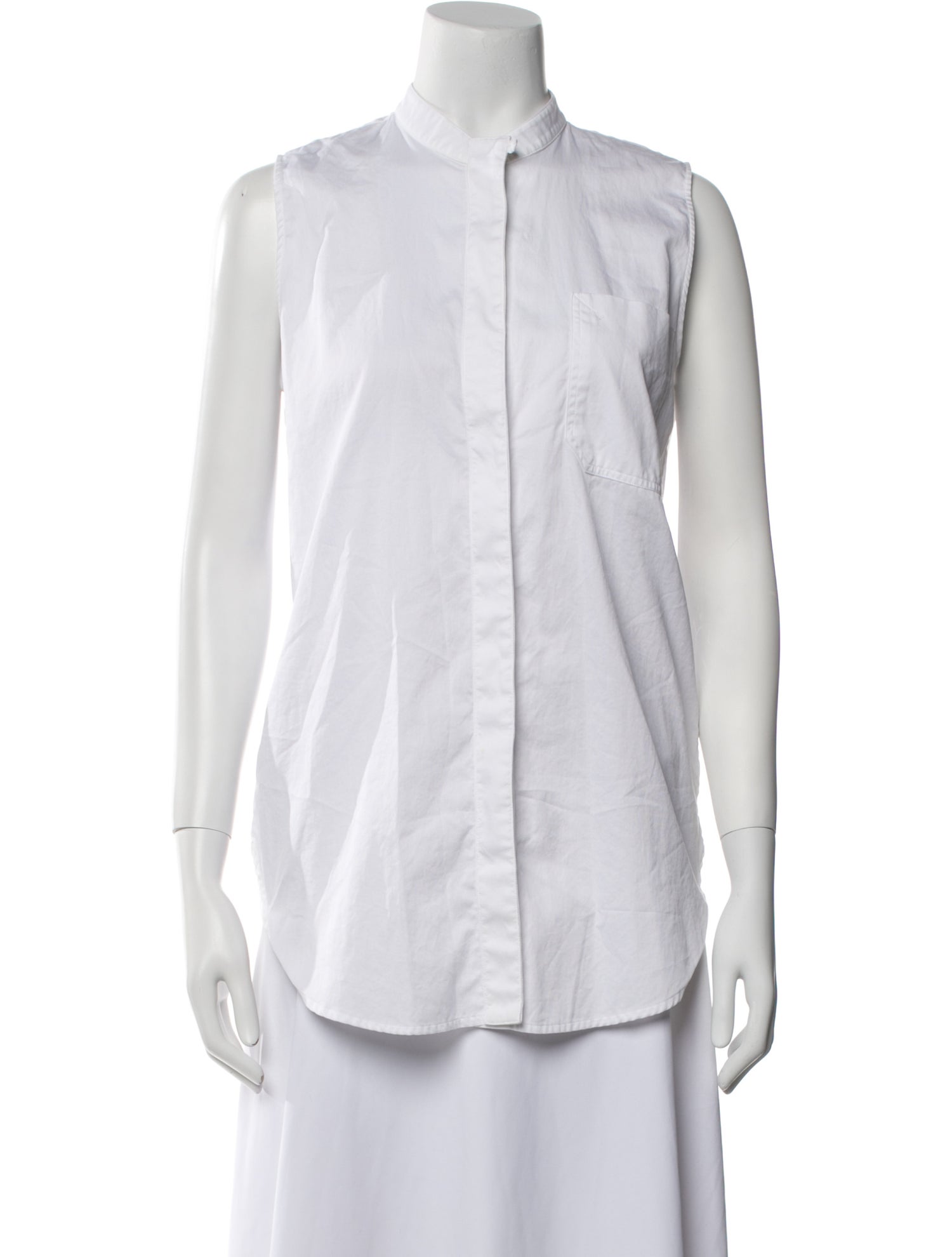 Proenza Schouler Sleeveless Button-Up Top
