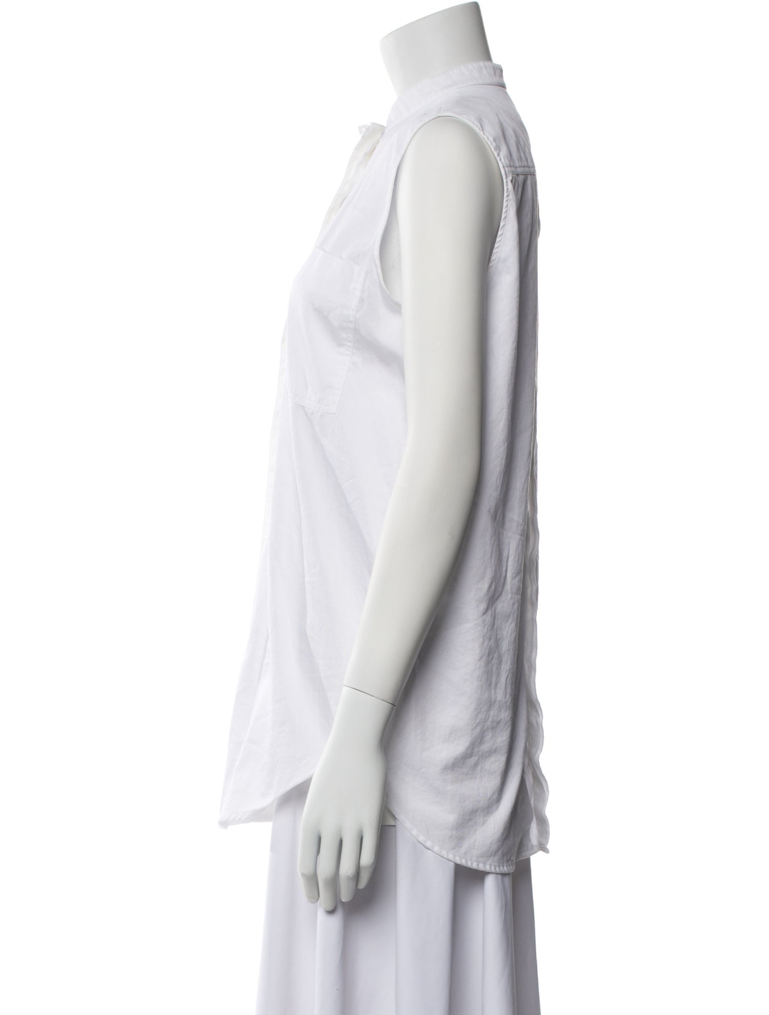 Proenza Schouler Sleeveless Button-Up Top