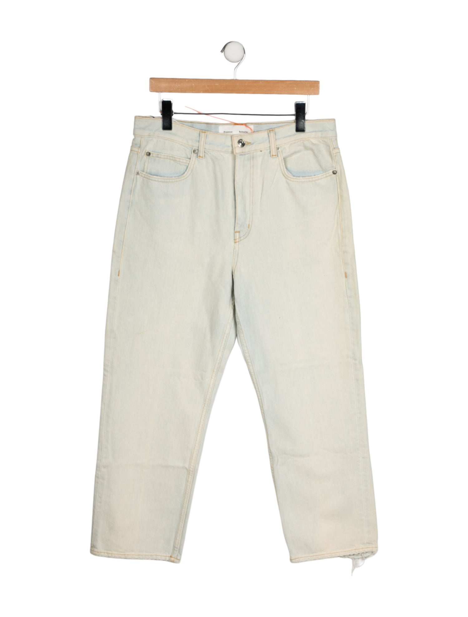 Proenza Schouler High-Rise Straight Leg Jeans