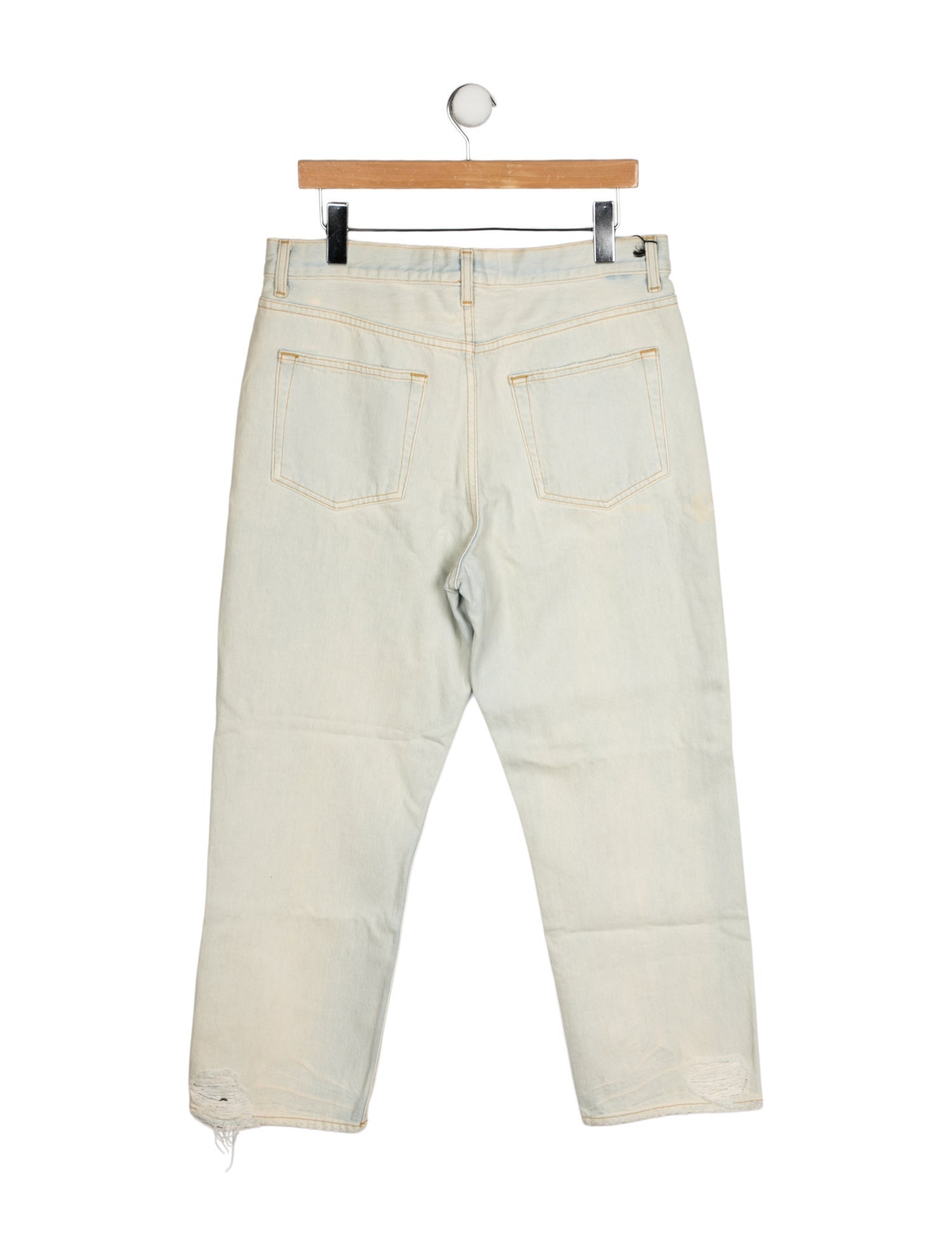 Proenza Schouler High-Rise Straight Leg Jeans