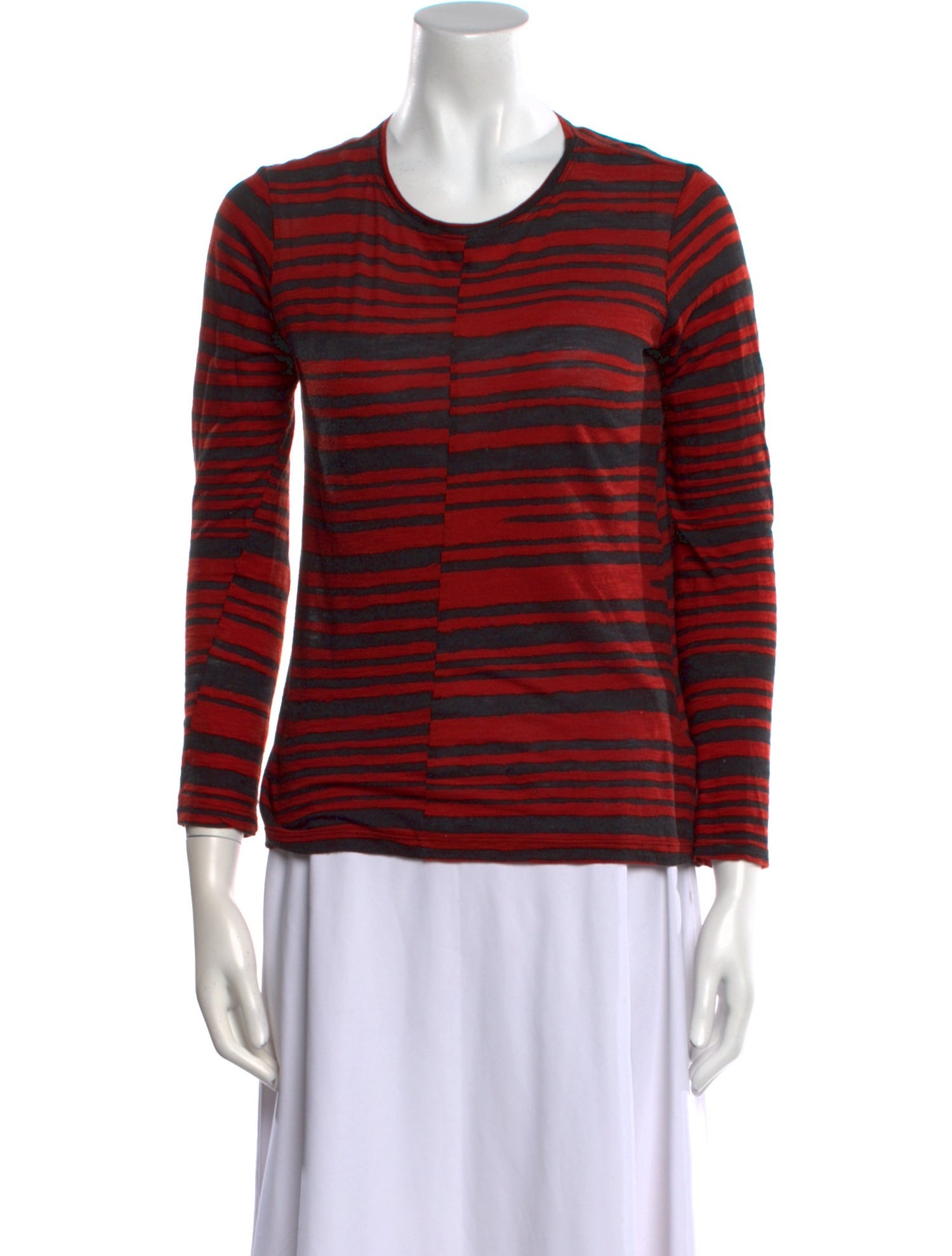 Proenza Schouler Striped Scoop Neck Sweater