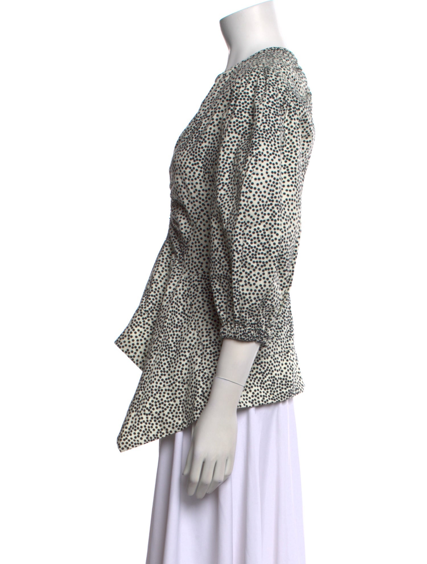 Proenza Schouler Printed V-Neck Top w/ Tags