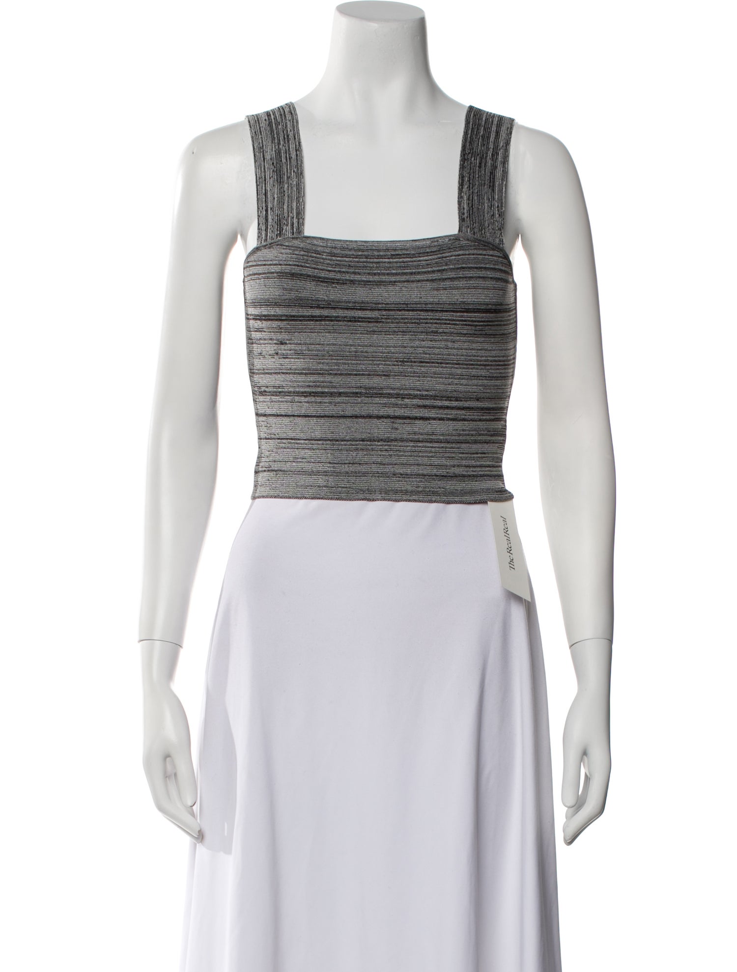 Proenza Schouler Square Neckline Sleeveless Crop Top