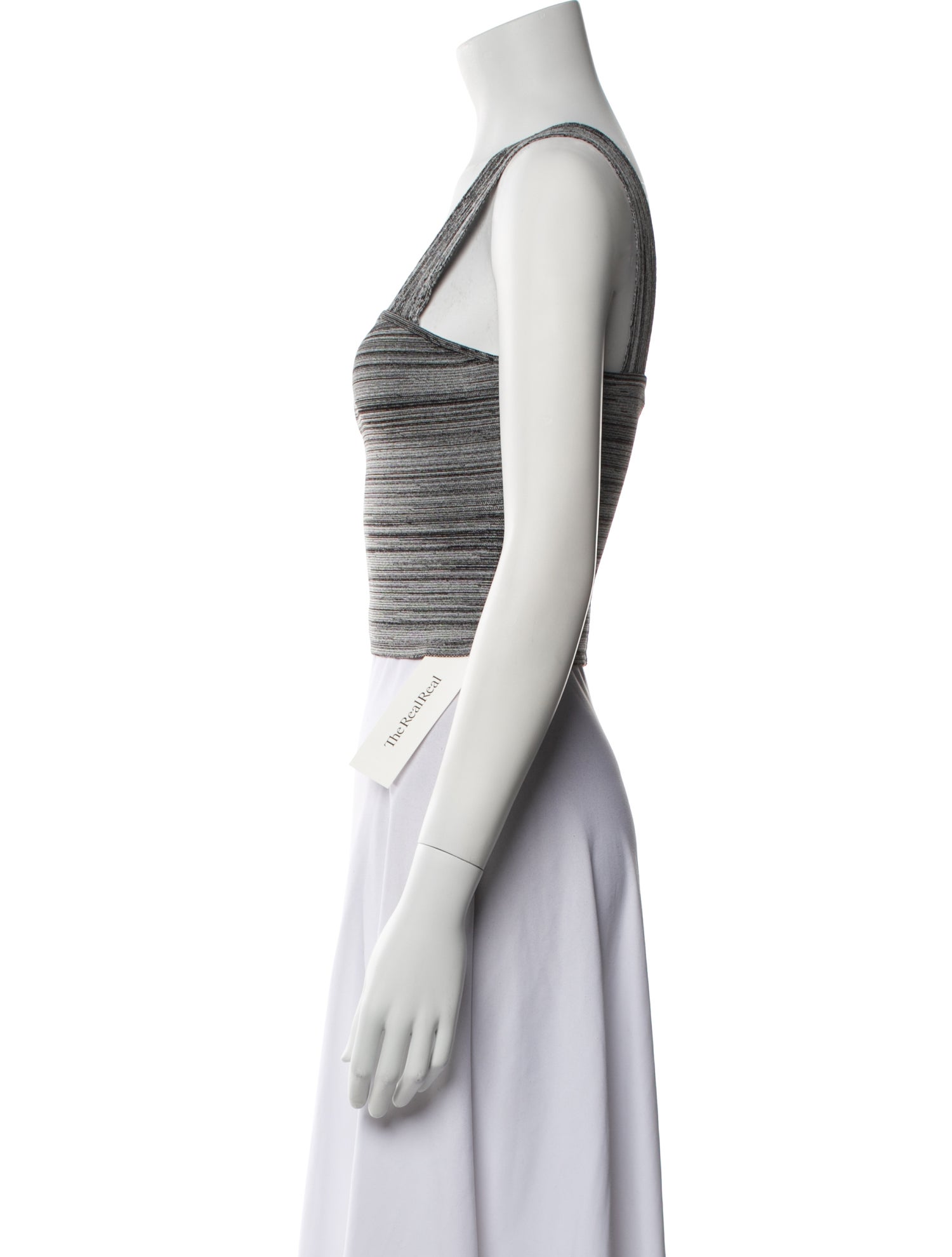 Proenza Schouler Square Neckline Sleeveless Crop Top