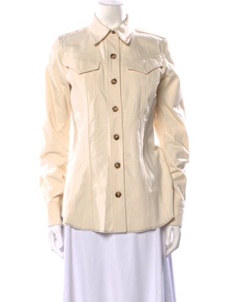 Proenza Schouler Long Sleeve Button-Up Top