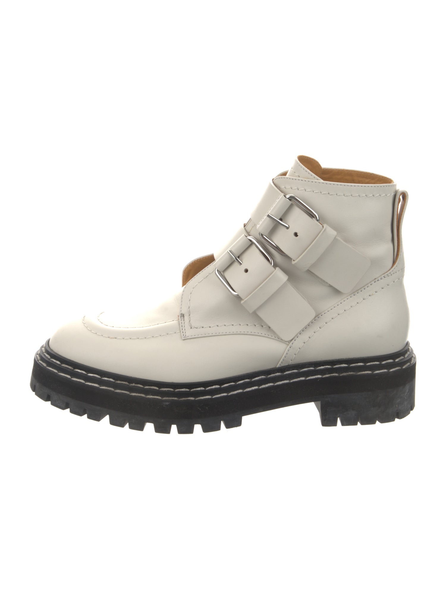 Proenza Schouler Leather Combat Boots