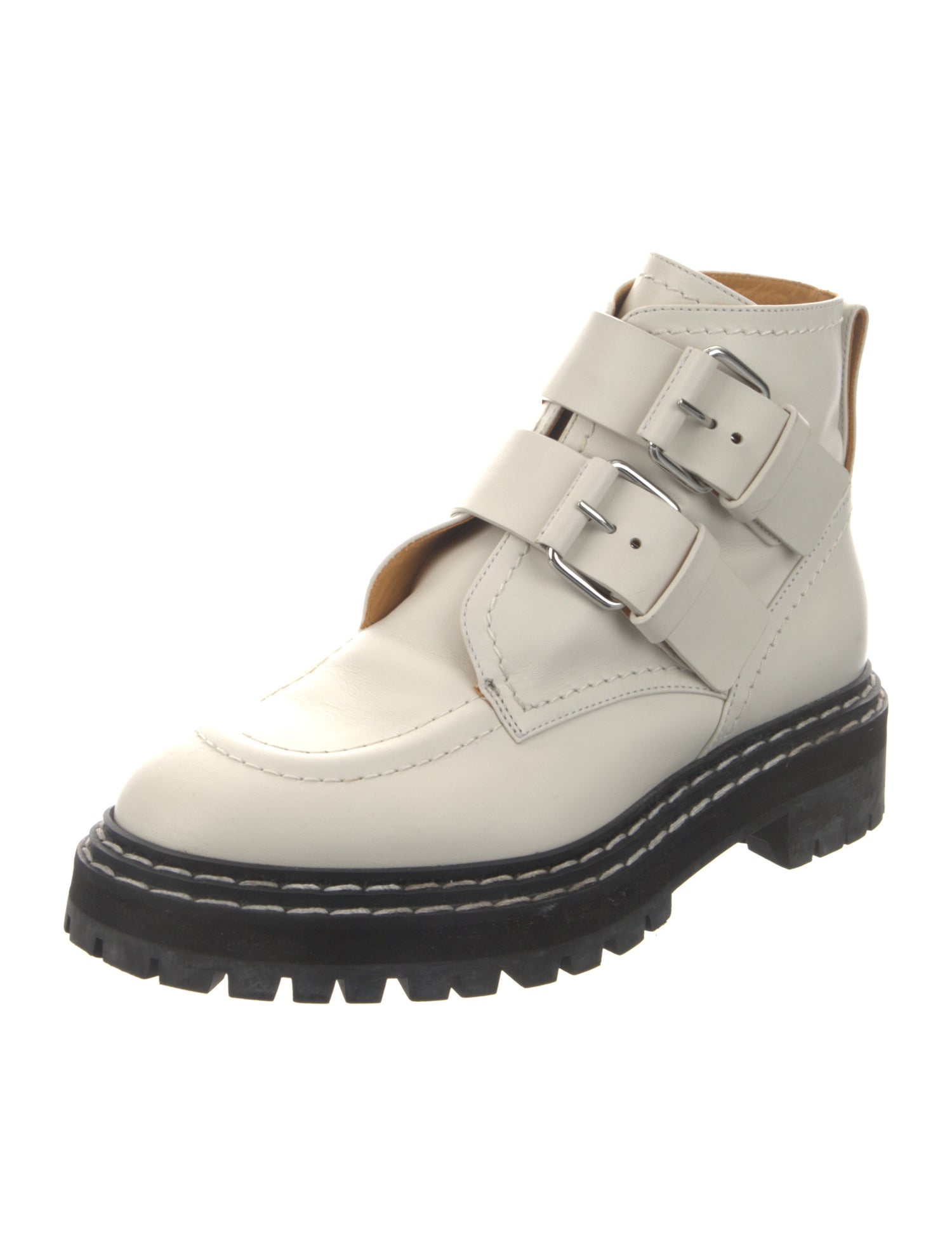 Proenza Schouler Leather Combat Boots