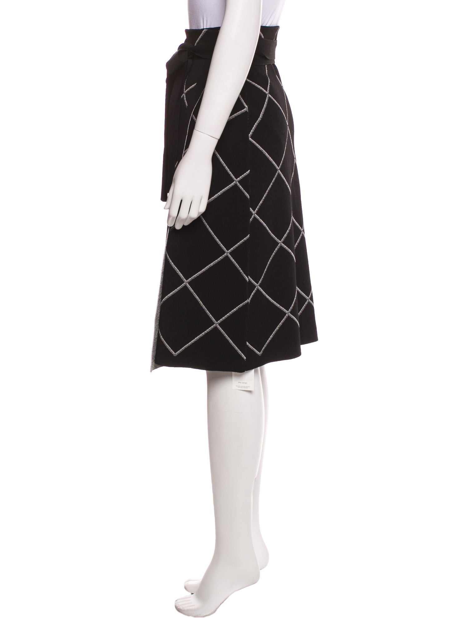 Proenza Schouler Plaid Print Knee-Length Skirt