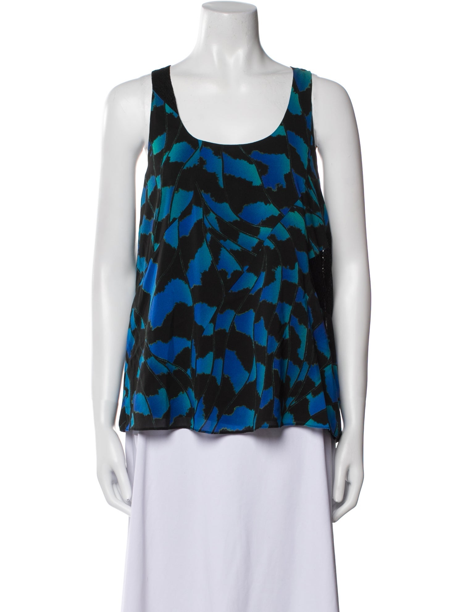 Proenza Schouler Silk Printed Top